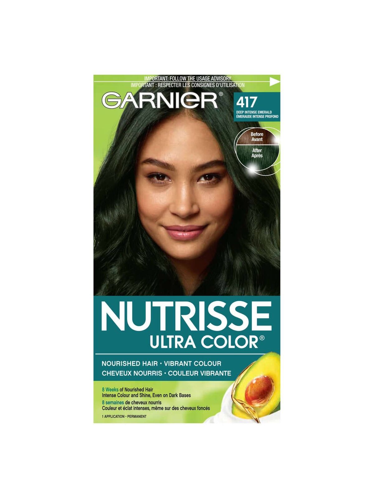 Garnier:Nutrisse Ultra Color Deep Intense Emerald 417 (Matcha Latte) |  Beauty Lifestyle Wiki | Fandom