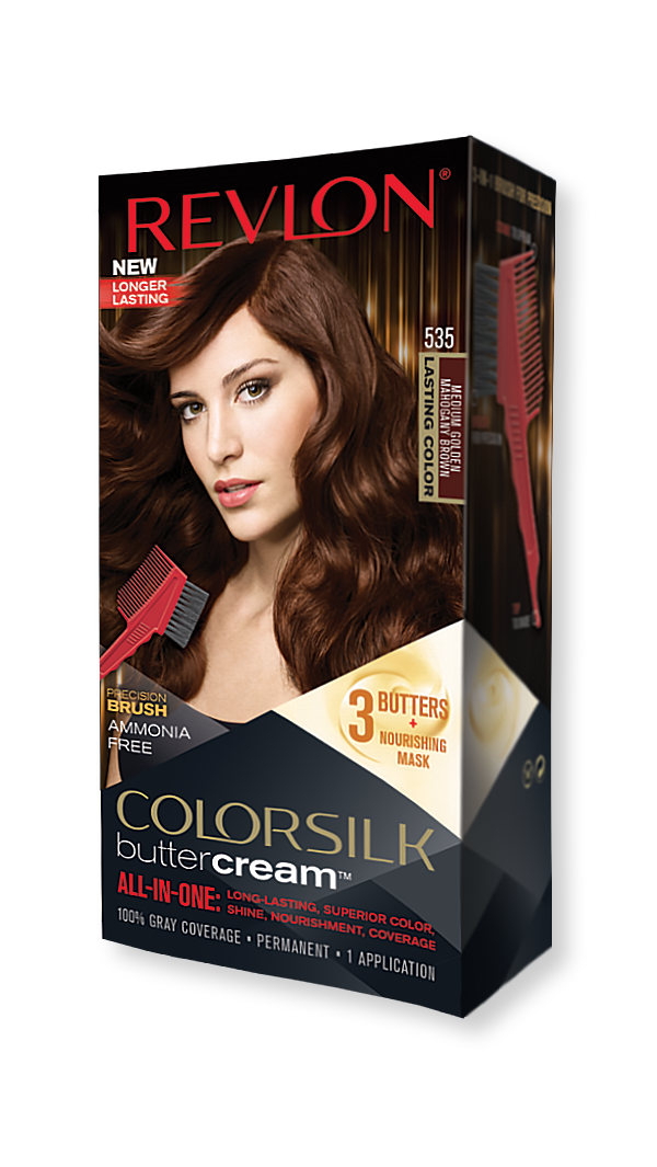 Revlon:ColorSilk Buttercream Medium Golden Mahogany Brown 535 | Beauty  Lifestyle Wiki | Fandom