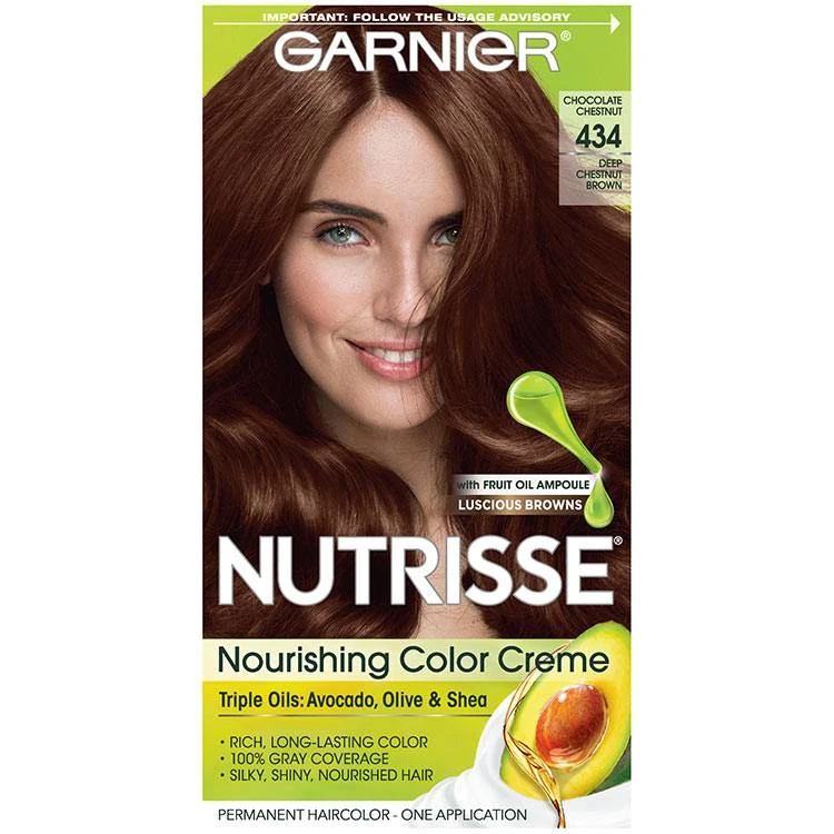 Garnier Nutrisse Nourishing Color Creme Deep Chestnut Brown 434 Chocolate Chestnut Beauty Lifestyle Wiki Fandom