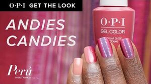 GelColor Pro Nail Art Tutorial "Andies Candies" OPI Peru