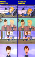 The Final Judgement of Beavis - animation differences.