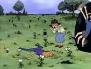 Crushed by Beavis' tire