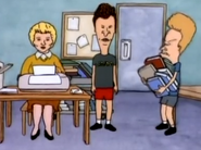 Librarian doing Beavis and Butt-Head's report on Dixon-Dewey.