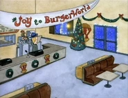 Register/dining area during Christmas.