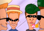 Beavis and Butt-Head wearing each of their disguises