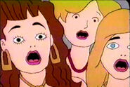 A deleted scene where Gina and her friends screaming, while cut, it was seen partially in some Beavis and Butt-Head promotions.