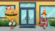 "Welcome to the Ciabatta Zone!" - Burger World's mascot