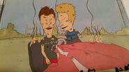 A deleted scene where Beavis and Butt-Head laughs when the Gina's car got burnt, it was never seen in any original broadcast nor re-runs of the episode due to their infamous "fire" incident, the cel frame of this scene exists as of 2021.