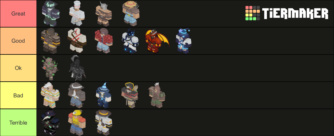 This is my bed wars tier list. Please don't hate me if you want