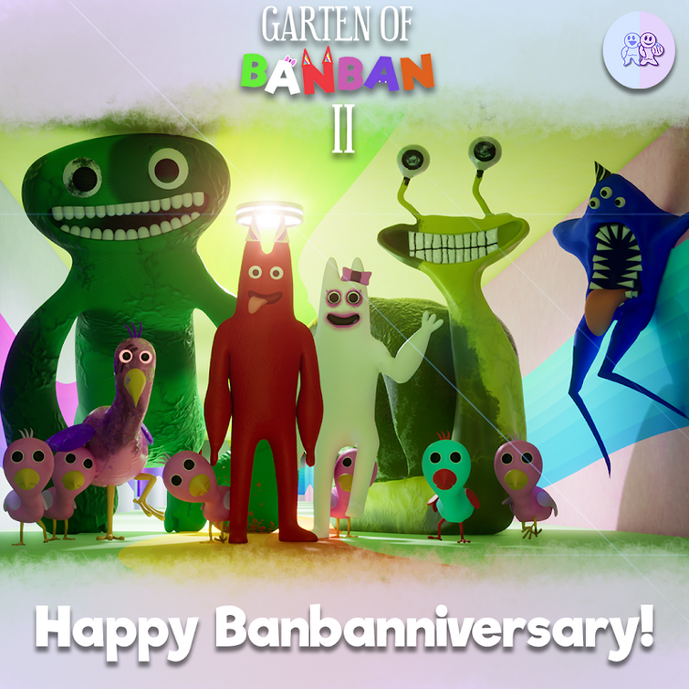 💚🤍 ️Happy Garten of Banban 2 Banbanniversary!💗💜🧡 Fandom