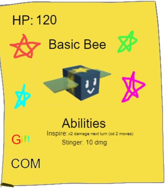 Gifted Basic Bee Bee Swarm Simulator Trading Card Game Wiki Fandom