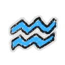Hivesticker aquarius star sign