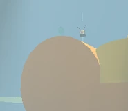 Bubble Bee Man on top of the Bear Gate.