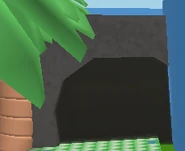 The cave open when the Coconut Crab is defeated.