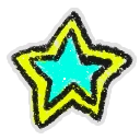 Hivesticker cyan star