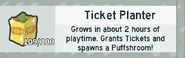 Ticket Planters in a player's inventory.