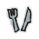 Hivesticker fork and knife