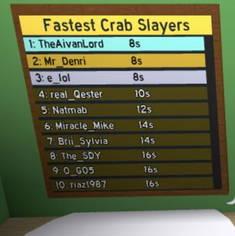 Fastest Crab Slayers Bee Swarm Simulator Wiki Fandom - coconut crab roblox bee swarm simulator wiki fandom