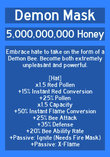 Demon Mask  Bee Swarm Simulator Wiki  Fandom