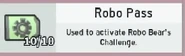 Ten Robo Passes in the Inventory Menu.