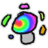 Hivesticker prismatic mushroom