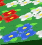 A flower is being pollinated.