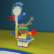 Onett with his reindeer mask during Beesmas 2019.