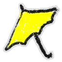 Hivesticker yellow umbrella