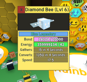 Glitched Diamond Bee