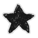 Hivesticker black star