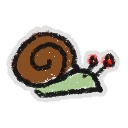 Hivesticker right facing stump snail