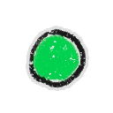 Hivesticker green circle