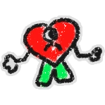 Hivesticker shrugging heart