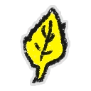 Hivesticker rhomboid leaf
