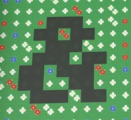 The ampersand & symbol uncovered in a field.