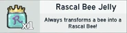 RascalBeeJelly.png (41 KB) A Rascal Bee Jelly in a player's inventory.