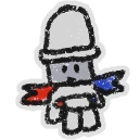 Hivesticker standing beekeeper