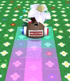 The trail of goo left behind.