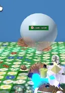 A white balloon summoned by a player.