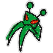 The Menacing Mantis Sticker.