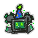 The Party Robo Bear Sticker.