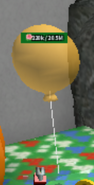 A Golden Balloon summoned from a Surprise Party.