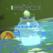 A newly placed Hydroponic Planter.