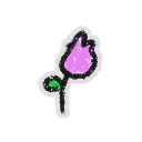 Hivesticker small pink tulip