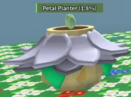 A Petal Planter in a field.