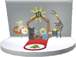 Onett's Lid Art after completing Onett's Beesmas quest.