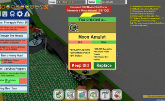 Moon Amulet Bee Swarm Simulator Wiki Fandom - getting moon amulet in bee swarm simulator roblox youtube