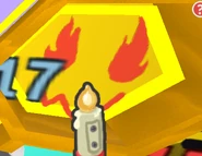 An Electric Candle equipped to a Fire Bee.