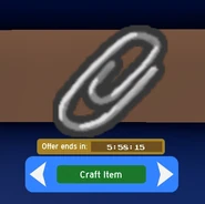 Paperclip1.png (109 KB) A Paperclip in Dapper Bear's Shop able to be crafted.