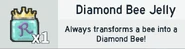 A Diamond Bee Jelly in a player's inventory.